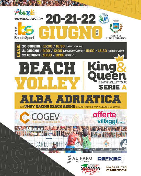 Ivan Zaytsev a giugno all King & Queen beach volley tour Serie A di Alba Adriatica
