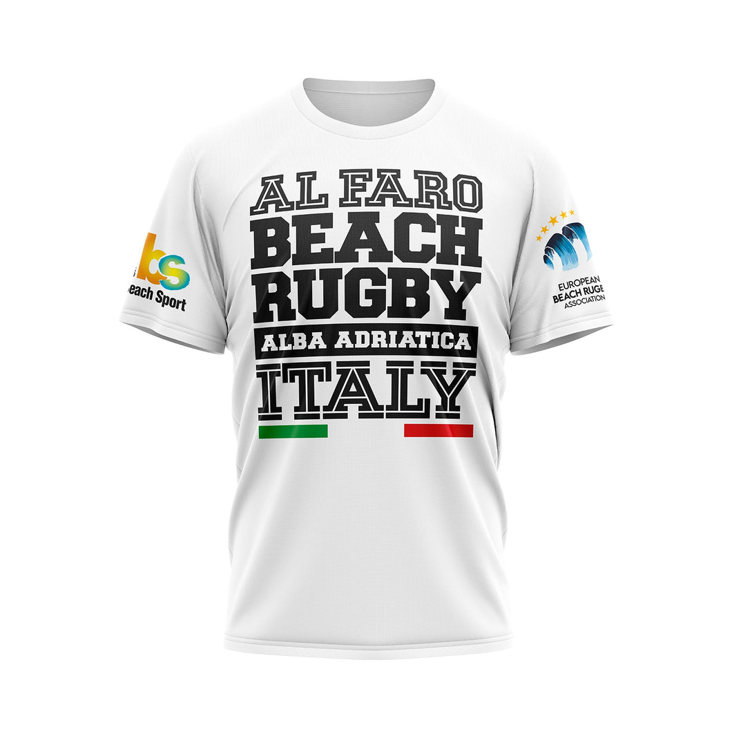 T-shirt Beach Rugby Al Faro Bianca