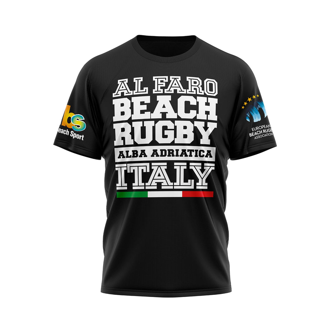 T-shirt Beach Rugby Al Faro Nera